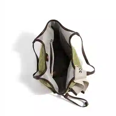 MACKJANICE Tote Bag Avocado Green