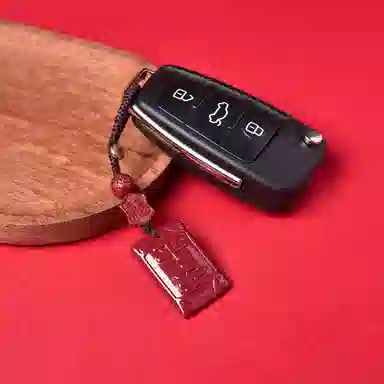 【把好运挂在Ta身边】 灵菲 传统文化高含量紫金砂 新中式国风车载挂件 吉祥如意 平平安安 招财进宝 再造辰砂 其他朱砂 男女同款情侣款