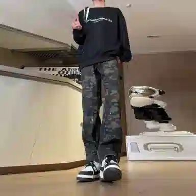 悍戈 美式高街多元风格牛仔裤 男女同款