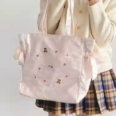 Bywhich Cute Bear Tote Bag Pink