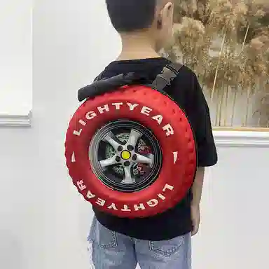 Bywhich 3D Car Tire Backpack
