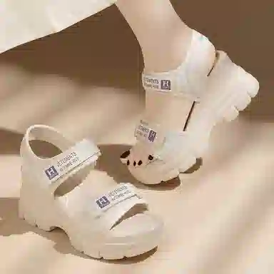 金丝兔 网布 潮流时尚舒适百搭厚底 沙滩凉鞋 女款