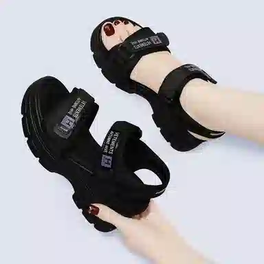 金丝兔 网布 潮流时尚舒适百搭厚底 沙滩凉鞋 女款