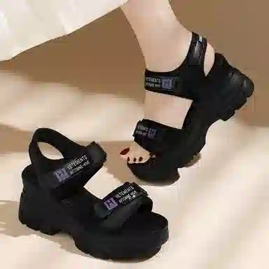 金丝兔 网布 潮流时尚舒适百搭厚底 沙滩凉鞋 女款