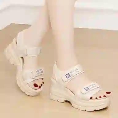 金丝兔 网布 潮流时尚舒适百搭厚底 沙滩凉鞋 女款