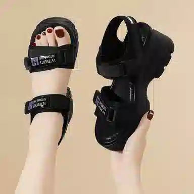 金丝兔 网布 潮流时尚舒适百搭厚底 沙滩凉鞋 女款