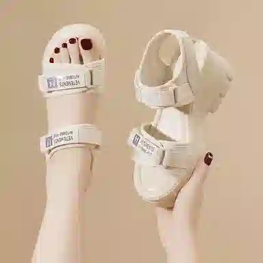 金丝兔 网布 潮流时尚舒适百搭厚底 沙滩凉鞋 女款