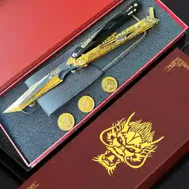 魔力唛咕 可折叠影锋蝴蝶甩刀训练玩具 成品模型