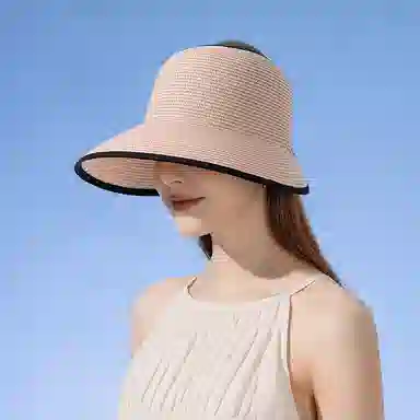 纳兰杜 超大帽檐出行旅游防紫外线透气户外 织物 防晒帽 女款