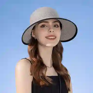 纳兰杜 超大帽檐出行旅游防紫外线透气户外 织物 防晒帽 女款