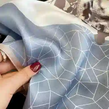 纳兰杜 新中式国潮复古简约轻奢高级感薄款优雅气质穿搭时尚配饰礼盒装 蚕丝 丝巾 女款 薄荷绿
