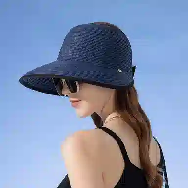 纳兰杜 超大帽檐出行旅游防紫外线透气户外 织物 防晒帽 女款