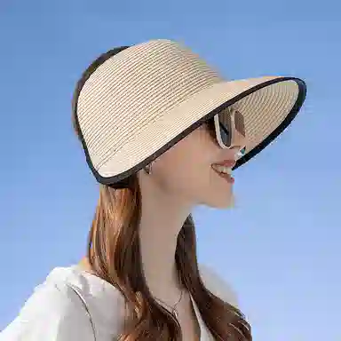 纳兰杜 超大帽檐出行旅游防紫外线透气户外 织物 防晒帽 女款