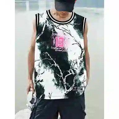 FireMonkey Ink Brush Basketball Jersey
