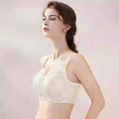 千奈美 全罩杯无钢圈聚拢防下垂调整型收副乳文胸