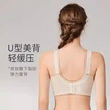 千奈美 全罩杯无钢圈聚拢防下垂调整型收副乳文胸