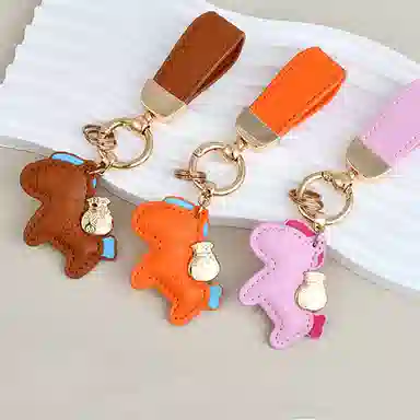 纳兰杜 小马钥匙扣精致汽车小挂件高级感创意配饰 合成革拼金属 包周边 女款 多色