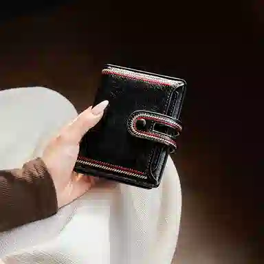 纳兰杜 多功能简约百搭便捷证件包一体包 合成革 卡包钱包 小号 女款 多色