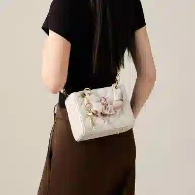 纳兰杜 时尚百搭菱格戴妃包夏季洋气小香风高级感小众品牌女包 合成革 手提包单肩斜挎包 常规 女款 多色