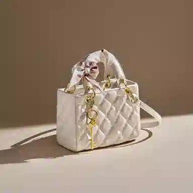 纳兰杜 时尚百搭菱格戴妃包夏季洋气小香风高级感小众品牌女包 合成革 手提包单肩斜挎包 常规 女款 多色