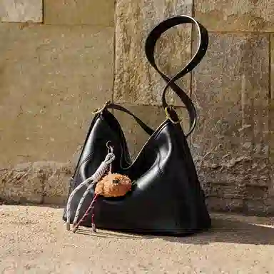 纳兰杜 时尚百搭气质通勤 合成革 单肩包 常规 女款 米白色/子夜黑