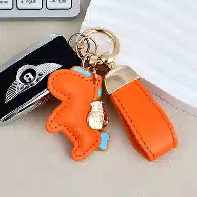 纳兰杜 小马钥匙扣精致汽车小挂件高级感创意配饰 合成革拼金属 包周边 女款 多色