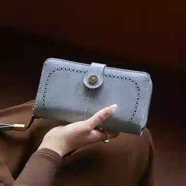 纳兰杜 韩版时尚精致多功能皮夹拉链小包 合成革 钱包 常规 女款 多色