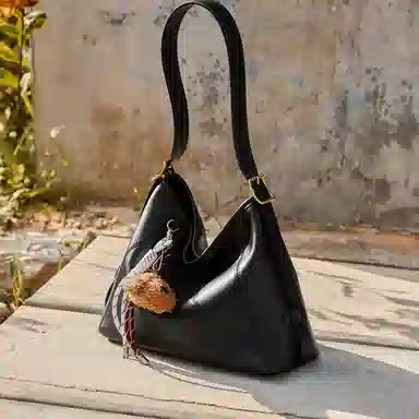 纳兰杜 时尚百搭气质通勤 合成革 单肩包 常规 女款 米白色/子夜黑