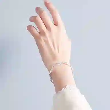 优态 编织绕线开口不规则几何简约 铜合金 手镯 女款