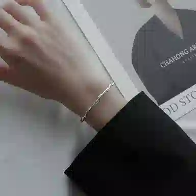优态 编织绕线开口不规则几何简约 铜合金 手镯 女款