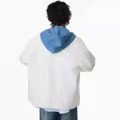 WANX Logo Patchwork Hoodie Jacket