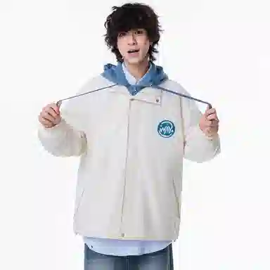 WANX Logo Patchwork Hoodie Jacket