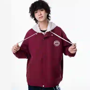 WANX Logo Patchwork Hoodie Jacket