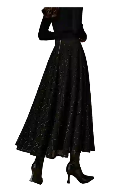 晚白 清新气质优雅温柔休闲长裙 女款