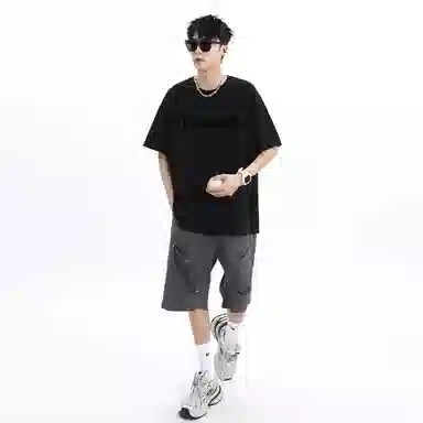 EOOVEN Letter Print T-Shirt