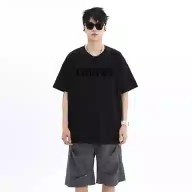 EOOVEN Letter Print T-Shirt