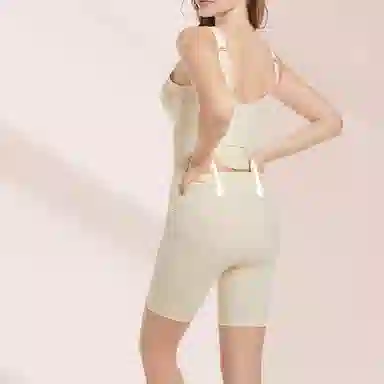 俏佳人 塑形美体提臀带胸垫无痕连体衣 女款