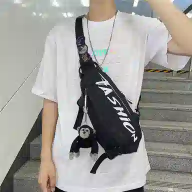 泰克森 休闲时尚 尼龙 单肩斜挎包 小号 男女同款情侣款 白色/黑色/黄色/绿色