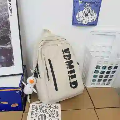 泰克森 复古日系工装小众设计感 尼龙 双肩包 男女同款情侣款 多色