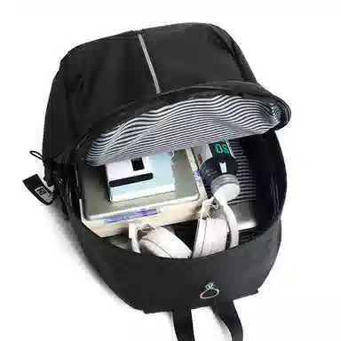 泰克森 时尚纯色百搭大容量 牛津布 双肩包 常规 男女同款情侣款 多色