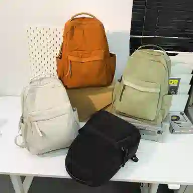 泰克森 复古小众简约书包 尼龙 双肩包 常规 男女同款情侣款 多色