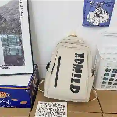 泰克森 复古日系工装小众设计感 尼龙 双肩包 男女同款情侣款 多色