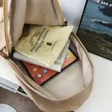 泰克森 高级感纯色大容量 尼龙 双肩包 常规 男女同款情侣款 多色