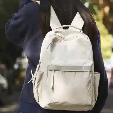 泰克森 复古小众简约书包 尼龙 双肩包 常规 男女同款情侣款 多色