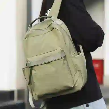 泰克森 复古小众简约书包 尼龙 双肩包 常规 男女同款情侣款 多色