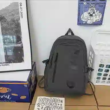 泰克森 复古日系工装小众设计感 尼龙 双肩包 男女同款情侣款 多色