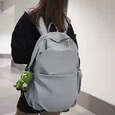 泰克森 森系学院风 尼龙 背包双肩包 大号 男女同款情侣款 黑色/白色/蓝色