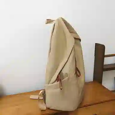 泰克森 高级感纯色大容量 尼龙 双肩包 常规 男女同款情侣款 多色