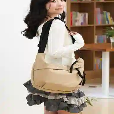 泰克森 简约纯色百搭 尼龙 斜挎单肩包 男女同款情侣款 多色