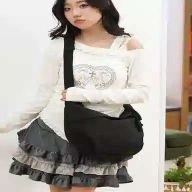 泰克森 简约纯色百搭 尼龙 斜挎单肩包 男女同款情侣款 多色